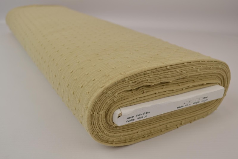 Dobby-Musselin beige, Rolle