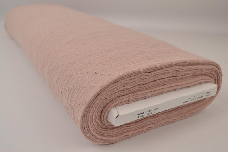 Dobby-Musselin vieux rosa, Rolle