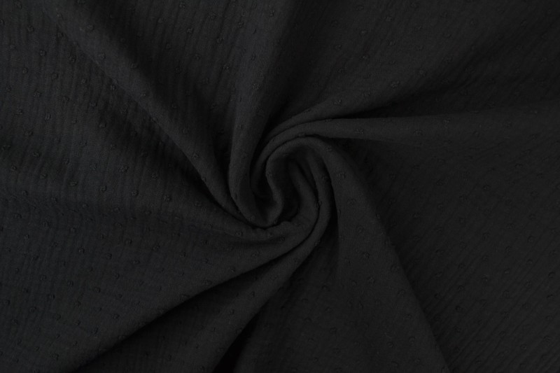 Dobby-Musselin schwarz