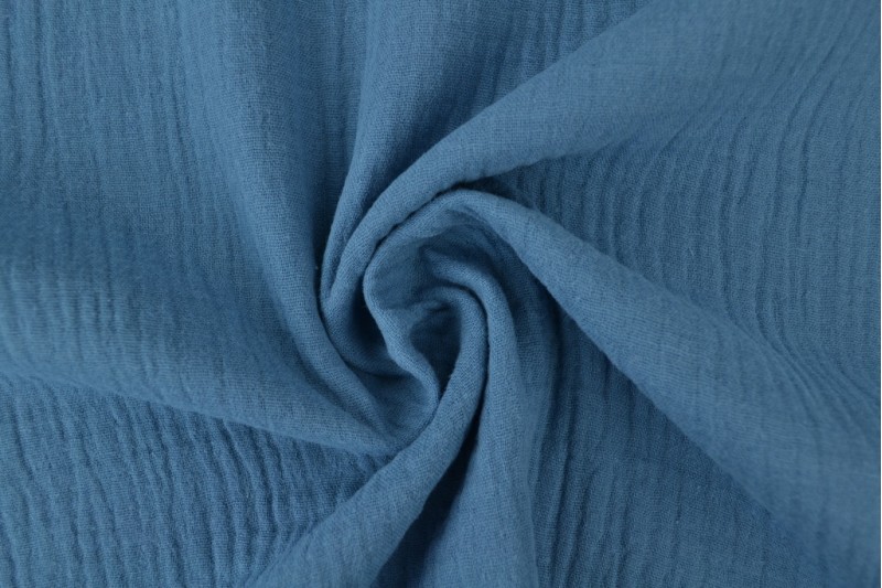 Musselin (Hydrophil) stahlblau
