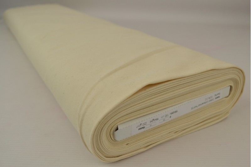 Ungebleichter Köper-Baumwolle 250 g/m², Rolle