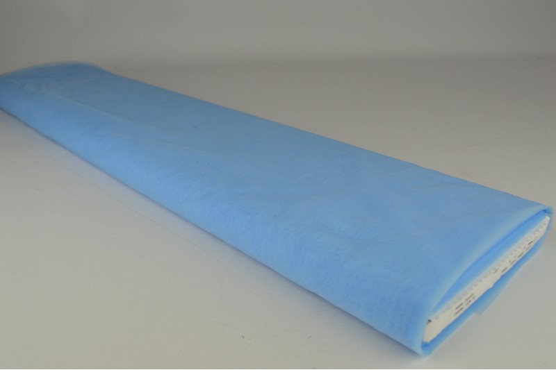 Organza hellblau, Rolle