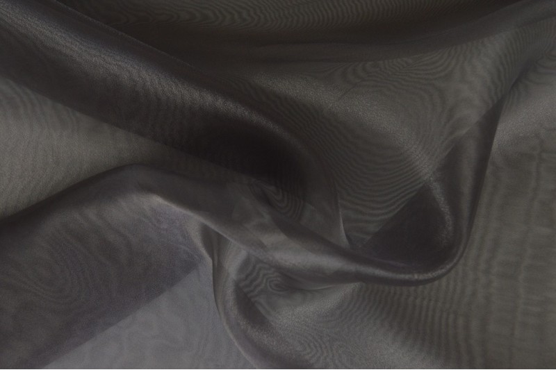 Organza dunkelgrau