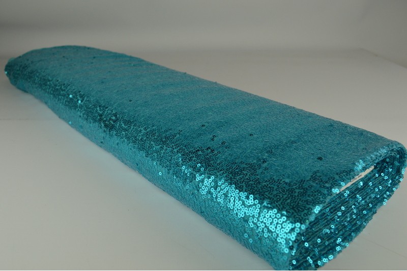 Pailletten klein paillettes petites aquablau, Rolle