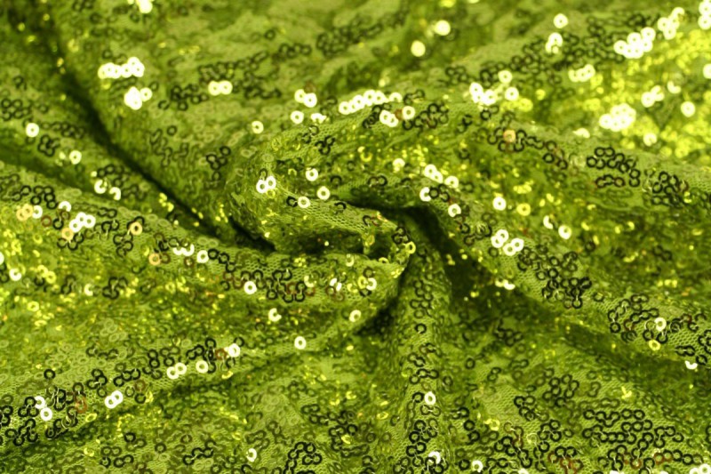 Pailletten klein paillettes petites grün citron