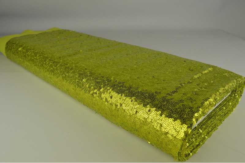 Pailletten klein paillettes petites grün citron, Rolle