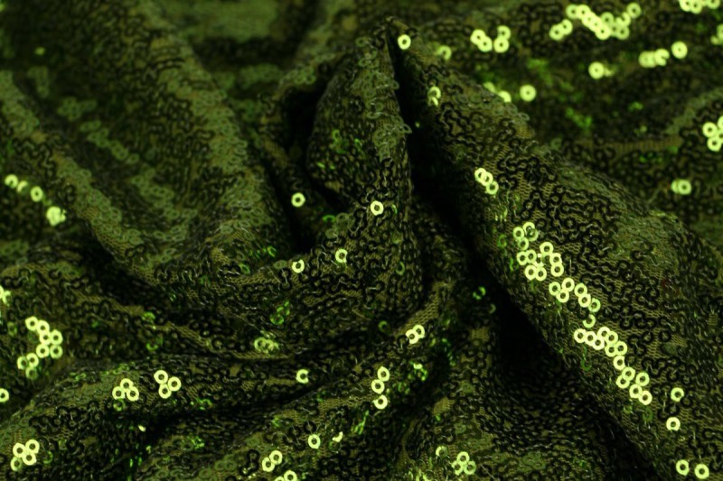 Pailletten klein paillettes petites moosgrün