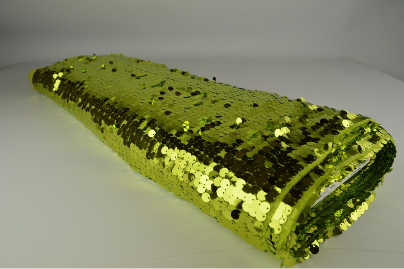 Pailletten XL paillettes xl grün citron, Rolle