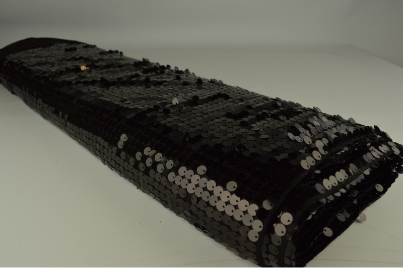 Pailletten XL paillettes xl schwarz, Rolle