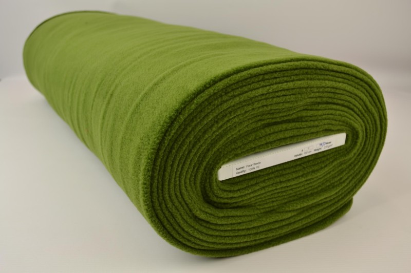 Fleece moosgrün, Rolle