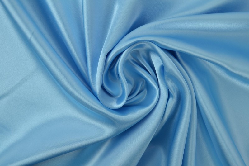 Polyestersatin Satin aqua