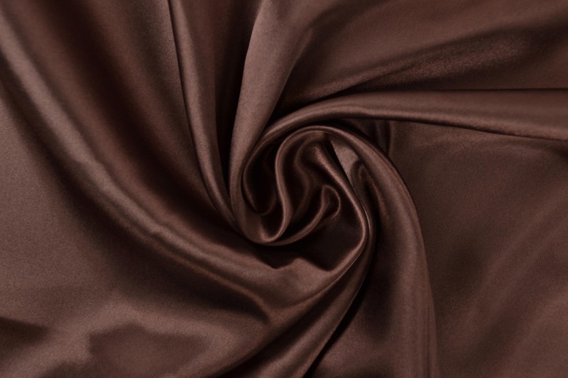 Polyestersatin Satin braun