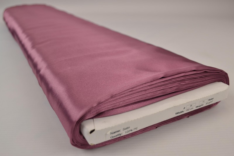 Polyestersatin Satin vieux dunkelrosa, Rolle