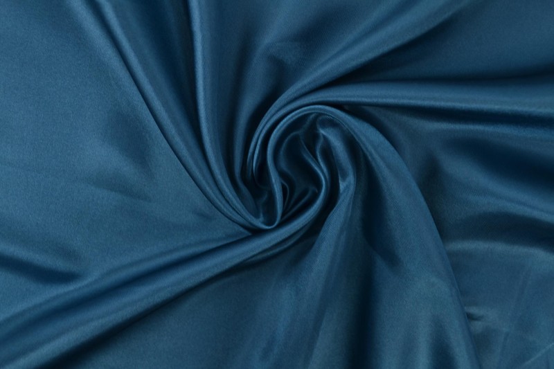 Polyestersatin Satin dunkelpetrol
