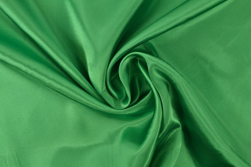 Polyestersatin Satin grün