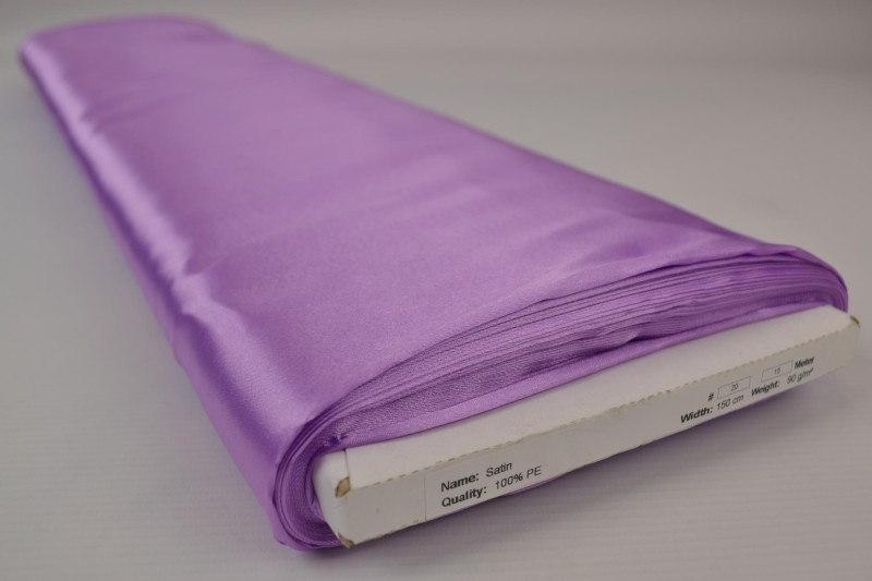 Polyestersatin Satin lilas, Rolle