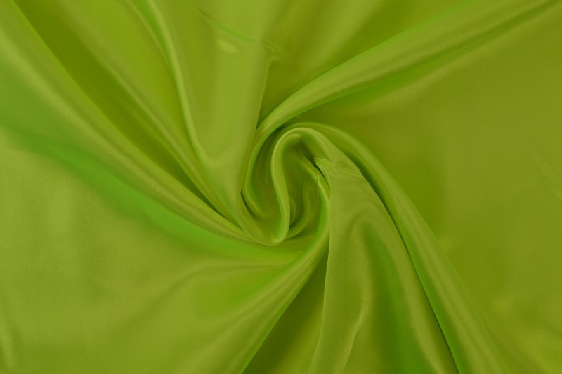 Polyestersatin Satin grün citron