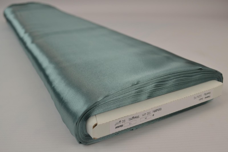 Polyestersatin Satin vieux grün, Rolle