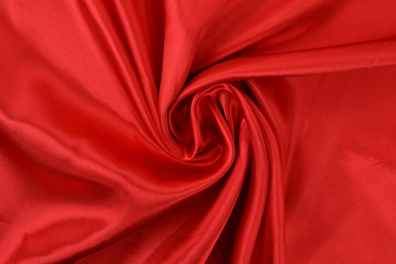 Polyestersatin Satin rot