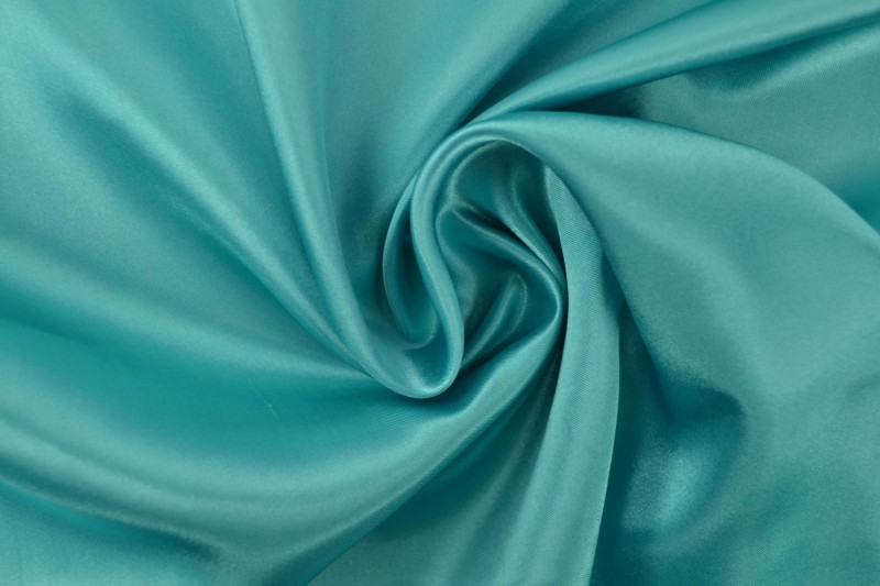 Polyestersatin Satin türkis