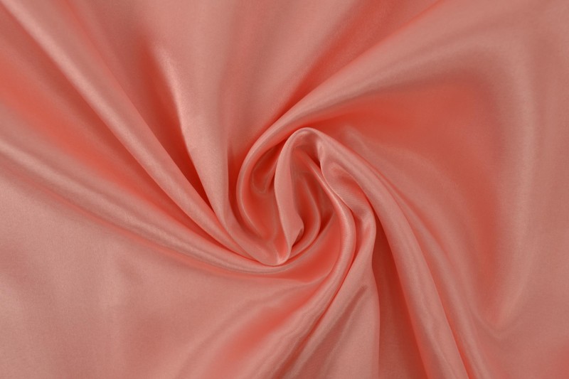 Polyestersatin Satin lachsrosa
