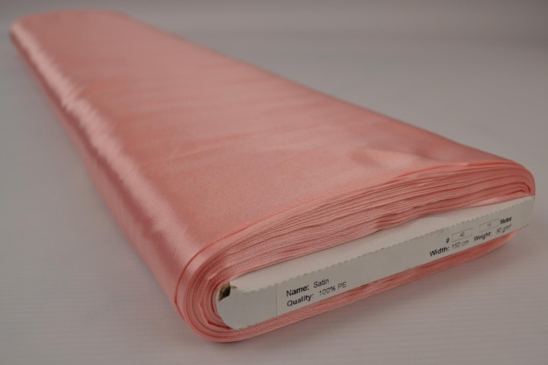 Polyestersatin Satin lachsrosa, Rolle