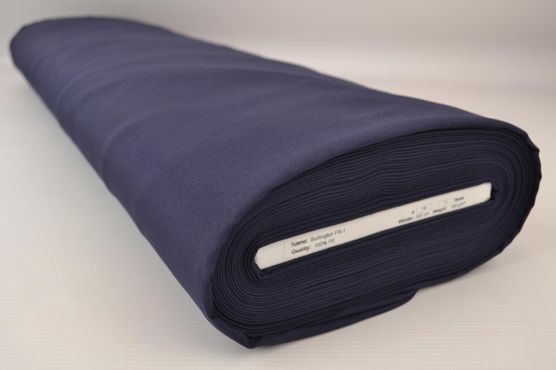Terlenka FR terlenka ignifuge 300 cm breit, marineblau, Rolle