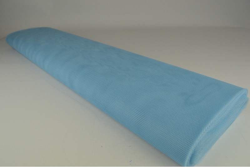 Steifer Tüll babyblau, Rolle