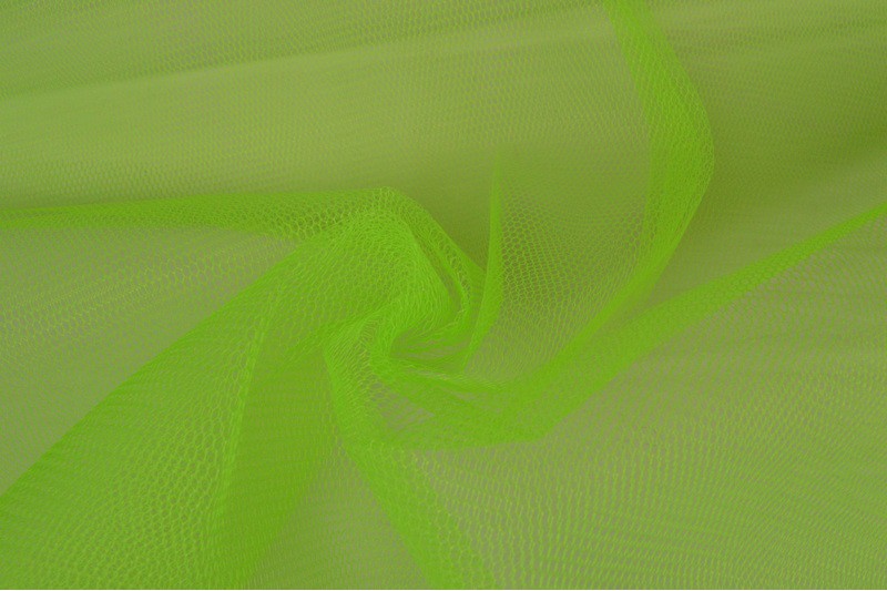 Steifer Tüll grün citron