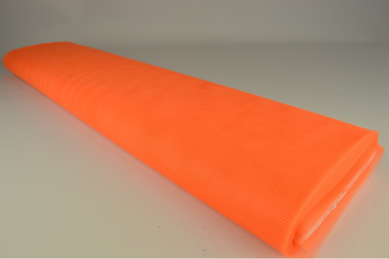 Steifer Tüll orange, Rolle