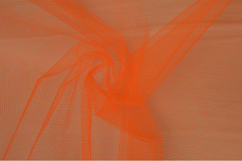 Steifer Tüll orange