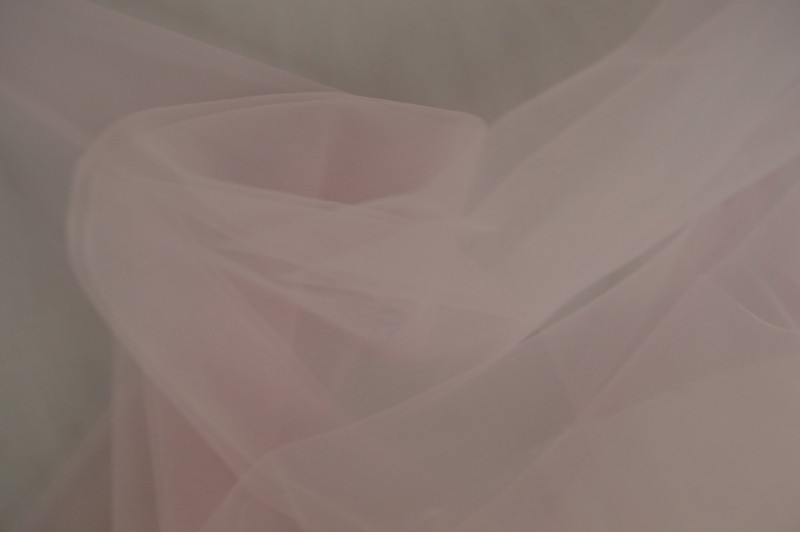 Weicher Tüll (Tüll aus mariée) babyrosa, Rolle