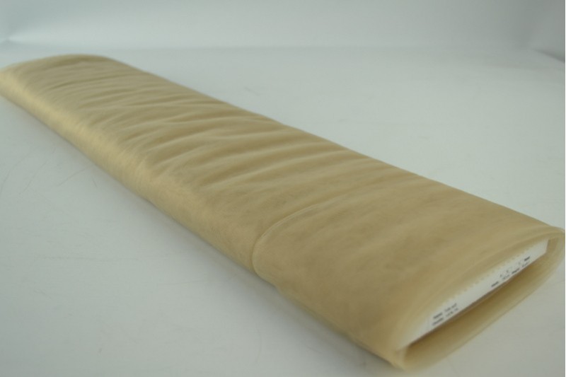 Weicher Tüll (Tüll aus mariée) beige, Rolle