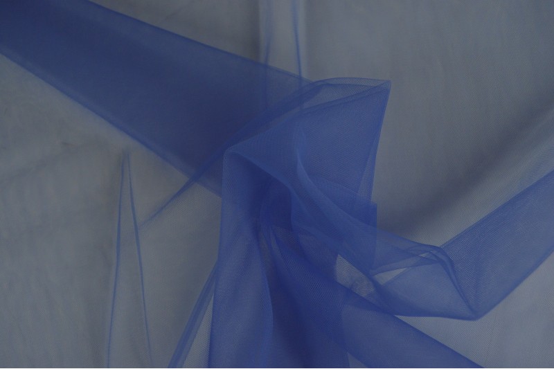 Weicher Tüll (Tüll aus mariée) blau