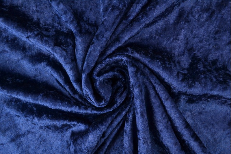 40 Meter Pannesamt marineblau