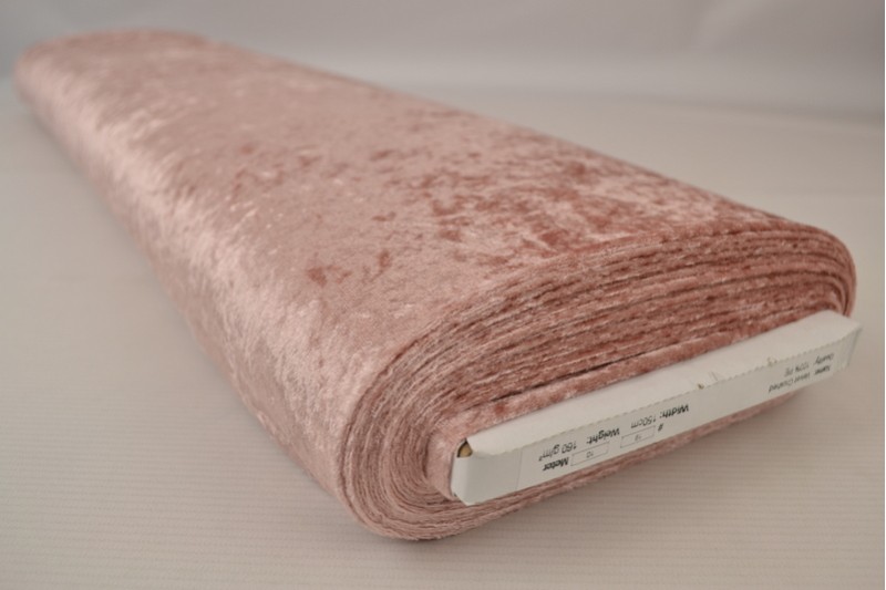 50 Meter Pannesamt vieux rose dunkel