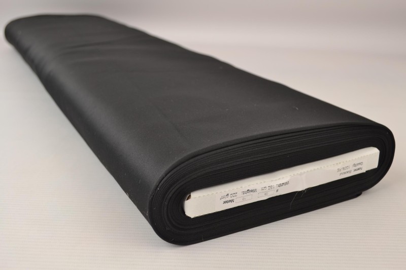 Uni-Verdunkelungsstoff Stoff occultant schwarz, Rolle