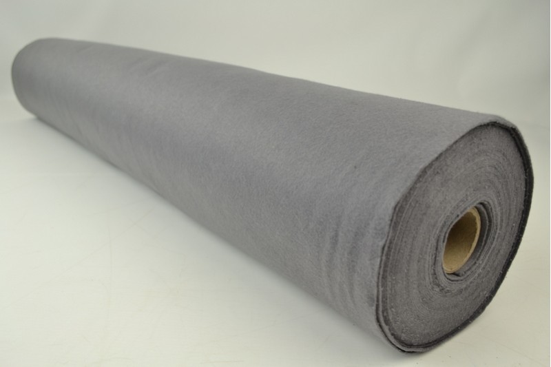 Filz 1mm feutrine 1 mm dunkelgrau, Rolle