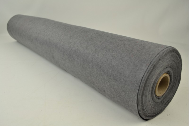 Filz 1mm feutrine 1 mm dunkelgrau meliert, Rolle