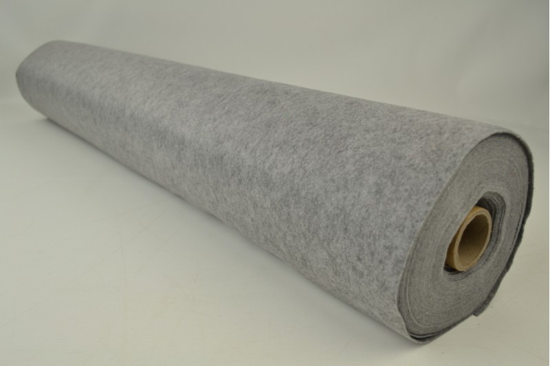 Filz 1mm feutrine 1 mm meliertes grau, Rolle