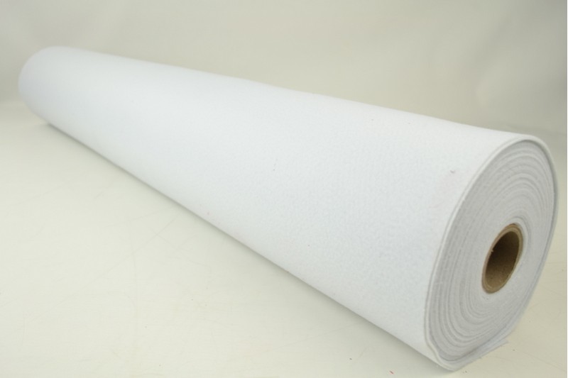 Filz 1mm feutrine 1 mm weiß, Rolle