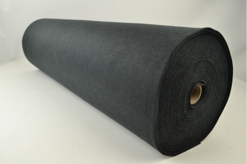 Filz 3mm feutrine 3 mm anthrazit, Rolle
