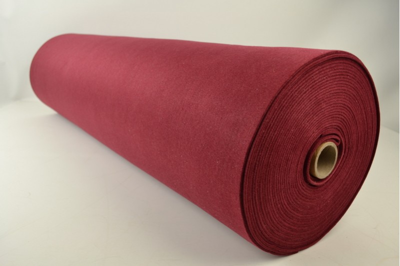 Filz 3mm feutrine 3 mm bordeaux, Rolle