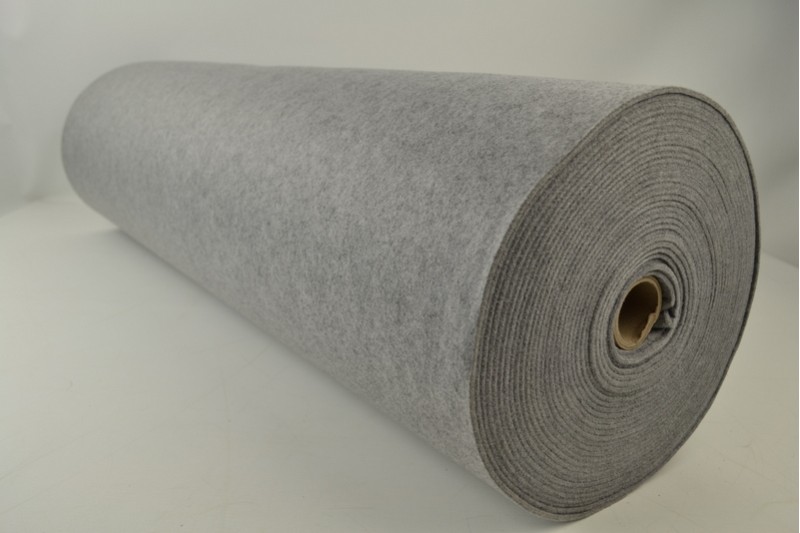 Filz 3mm feutrine 3 mm grau mélangé, Rolle