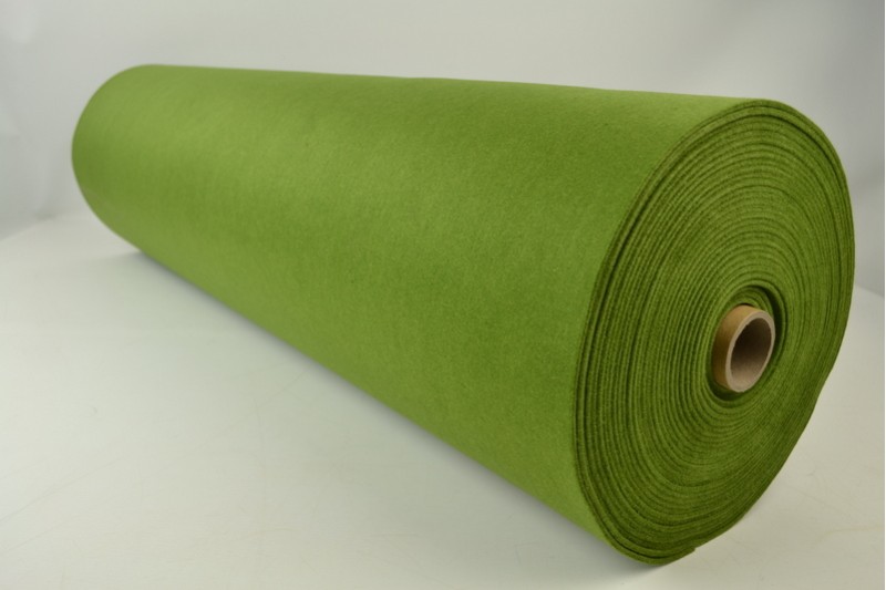 Filz 3mm feutrine 3 mm moosgrün, Rolle