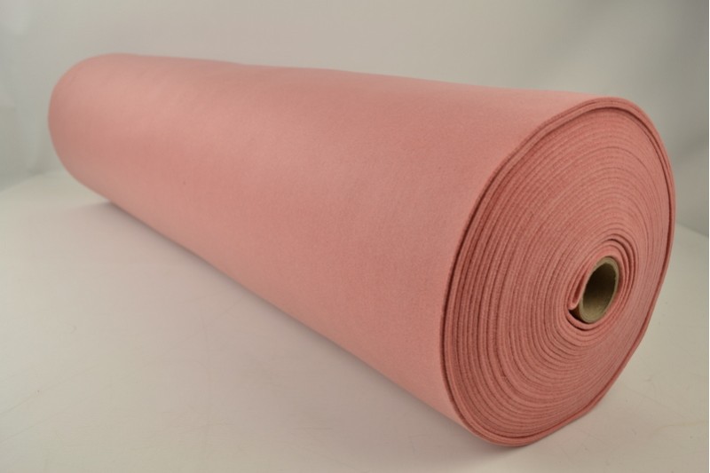 Filz 3mm feutrine 3 mm vieux rosa, Rolle
