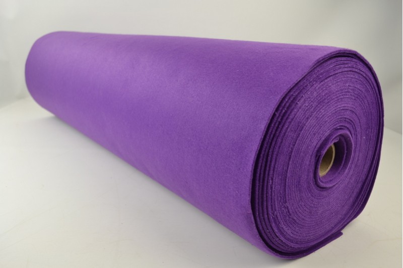 Filz 3mm feutrine 3 mm violettt, Rolle