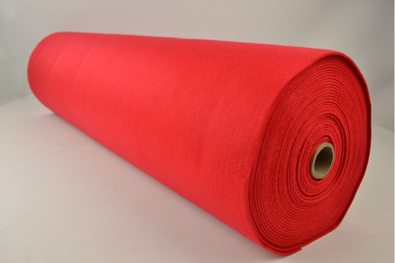 Filz 3mm feutrine 3 mm rot, Rolle