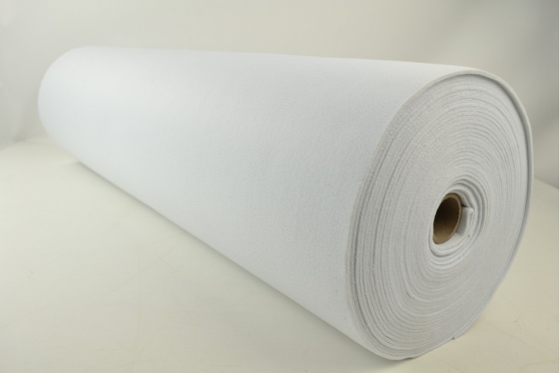 Filz 3mm feutrine 3 mm weiß, Rolle