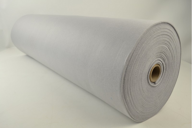 Filz 3mm feutrine 3 mm silbergrau, Rolle